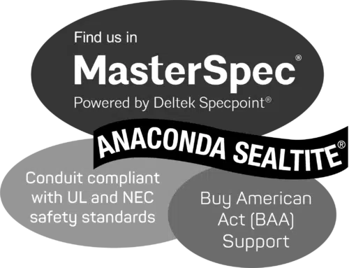 Master Spec®, UL/NEC and BAA compliant ANACONDA SEALTITE® conduit
