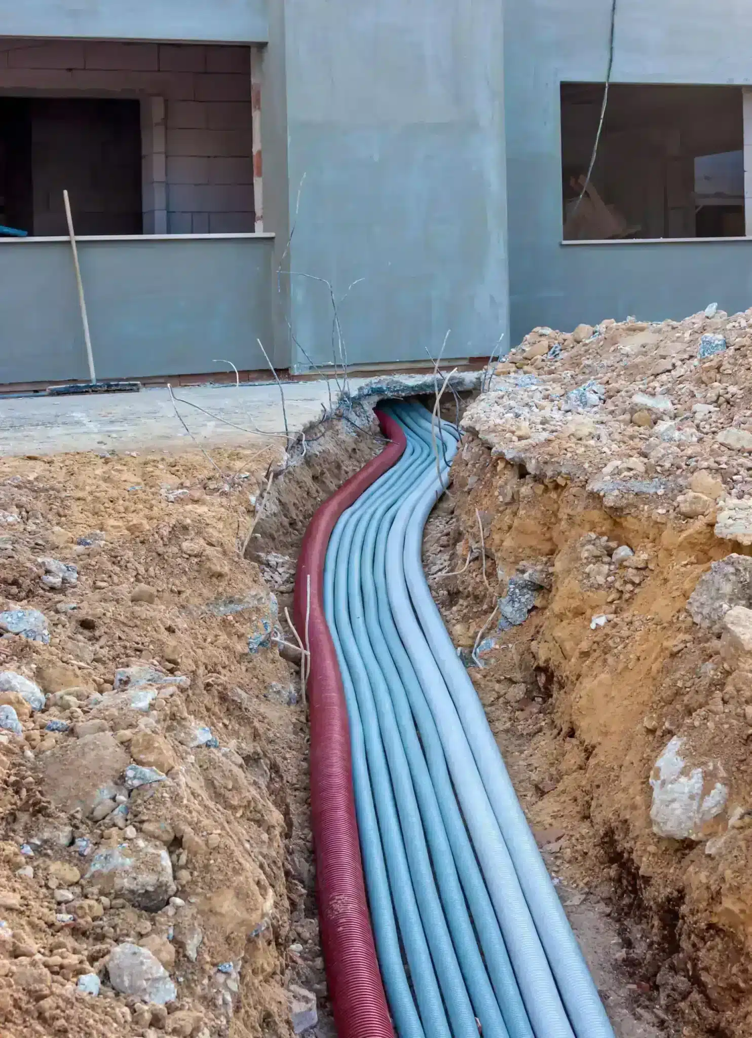 Liquid tight conduit protects wiring in outdoor or underground installations. Liquid tight conduit protects wiring in outdoor or underground installations.